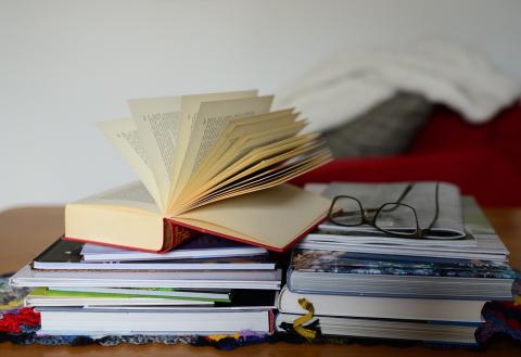 pile of books