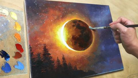 painting eclipse