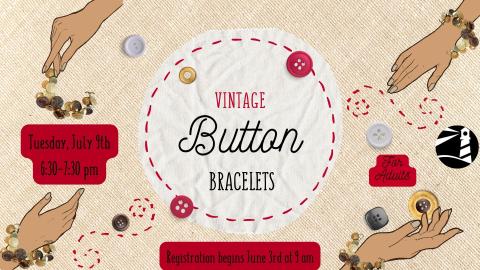 Vintage Button Bracelets