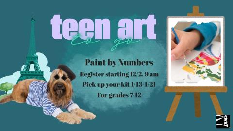 Teen Art to Go: Paint By Numbers