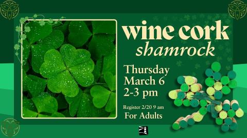 Wine Cork Shamrock craft