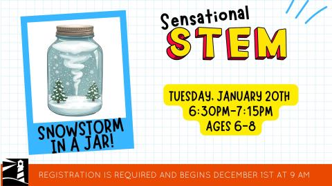 Sensational STEM: Snowstorm In a Jar!