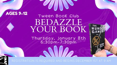 Tween Book Club: Bedazzle Your Book!
