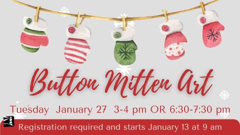Button Mitten Art