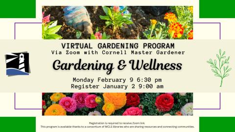 Gardening & Wellness - Cornell Cooperative Extension - ZOOM