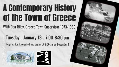 A Contemporary History of the Town of Greece with The Greece Historical Society
