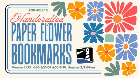 Handcrafted Paper Flower Bookmark