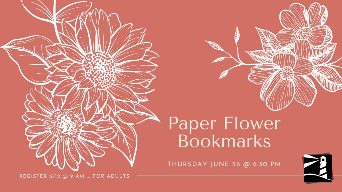 Paper Flower Bookmarks