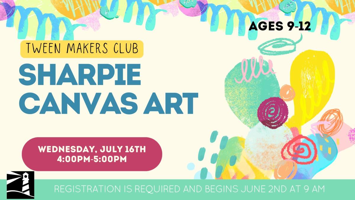 Tween Makers Club: Sharpie Canvas Art