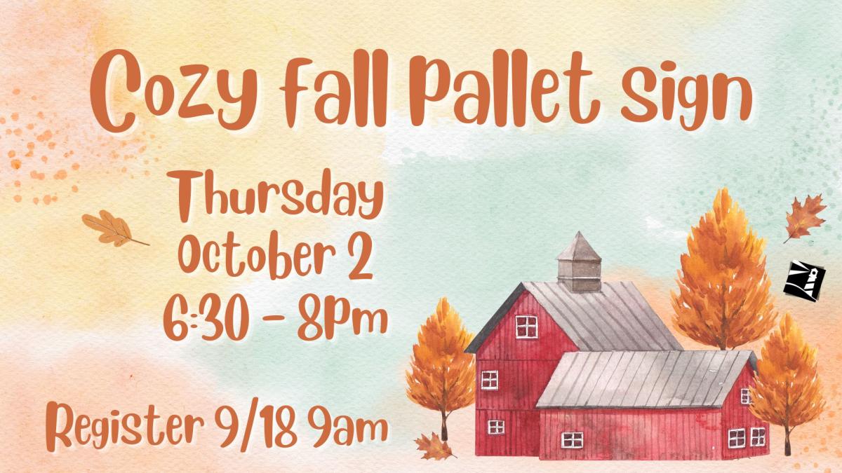 Cozy Fall Pallet Sign