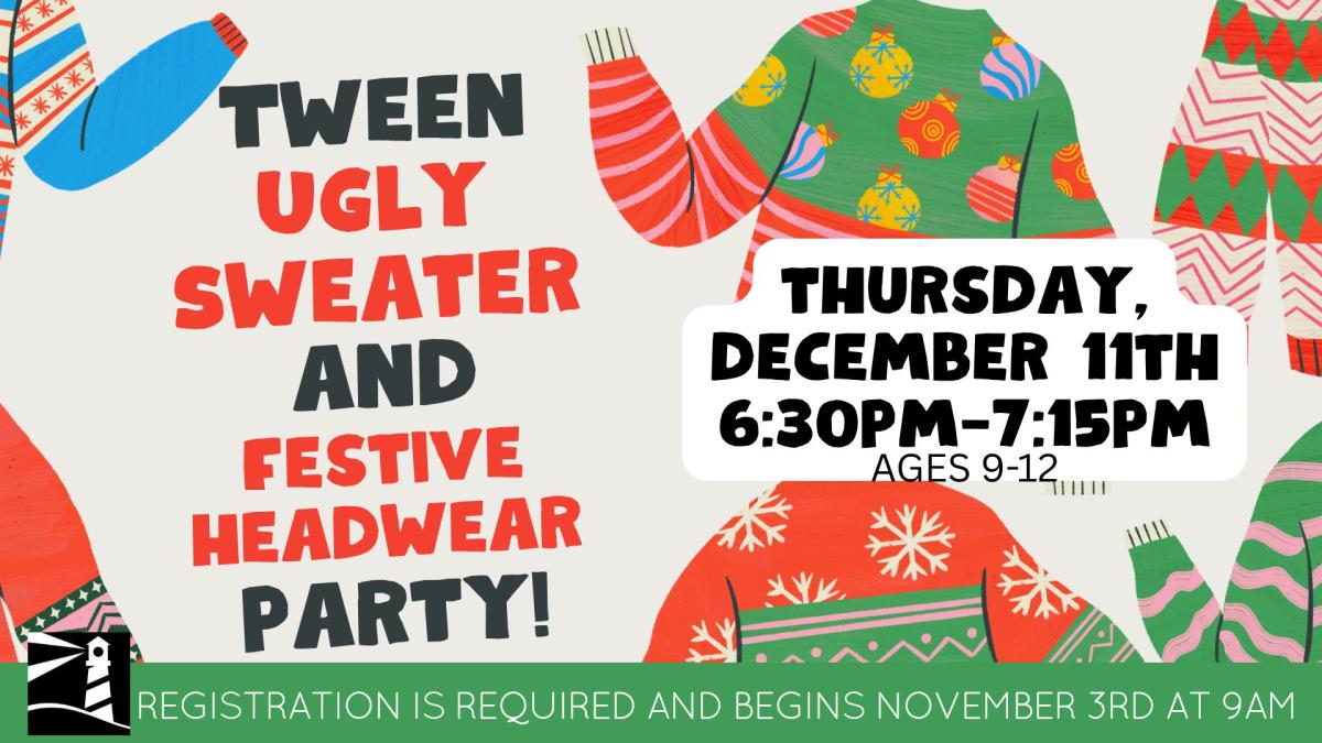 Tween Ugly Sweater and Festive Headwear Party