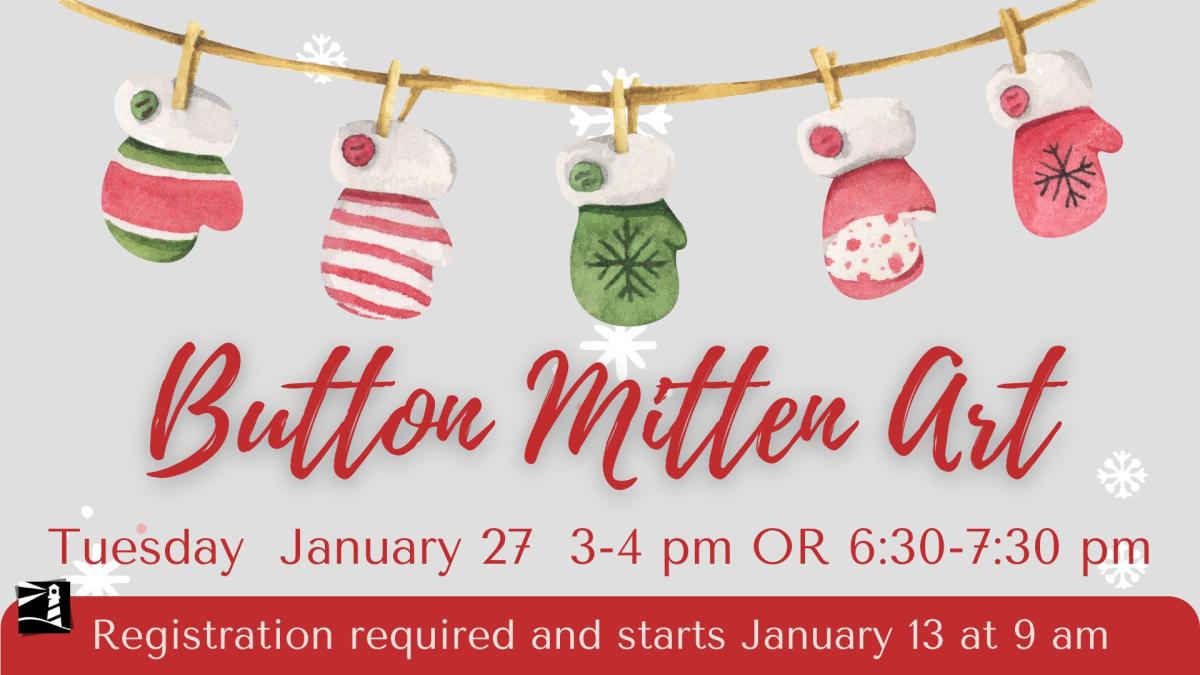 Button Mitten Art